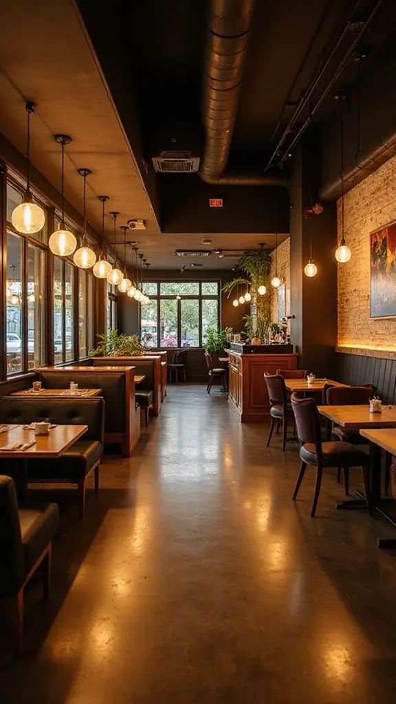 42 Restaurant Interior Design Modern Concepts That Attract Guests - 28. Smart Lighting Controls