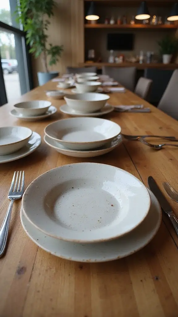 42 Restaurant Interior Design Modern Concepts That Attract Guests - 29. Reusable Tableware