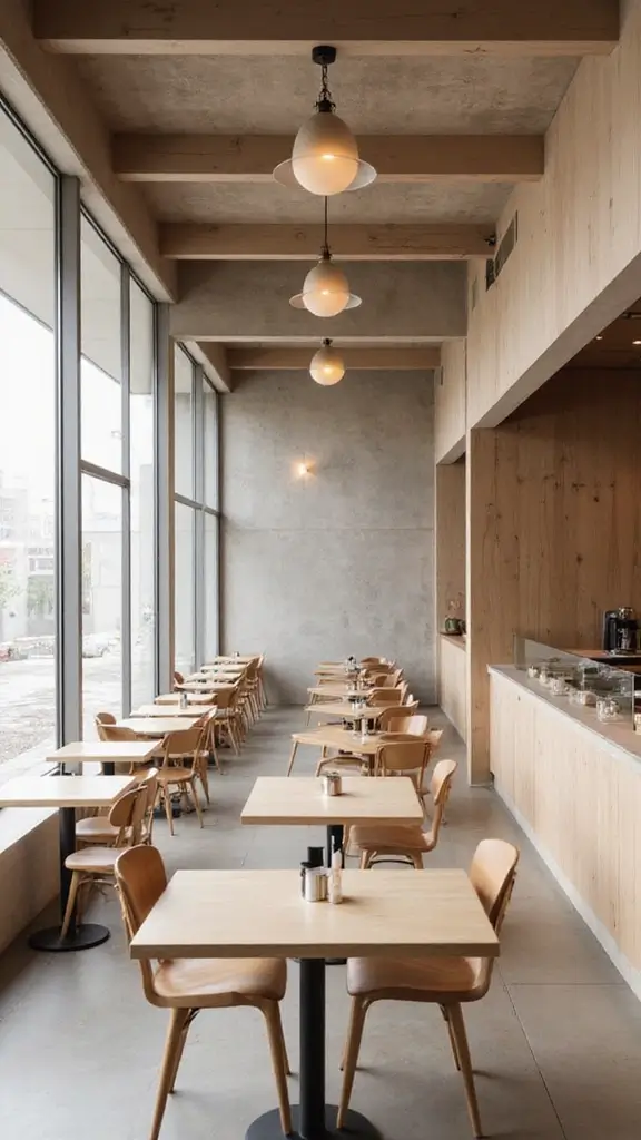 42 Restaurant Interior Design Modern Concepts That Attract Guests - 5. Minimalist Decor