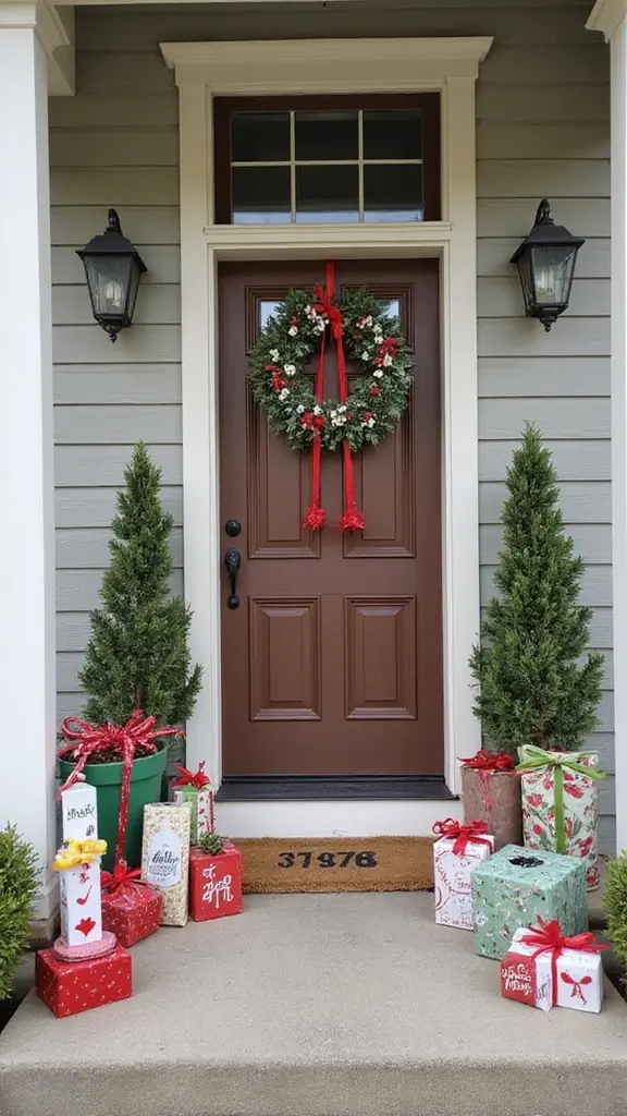 42 Small Front Porch Christmas Decor Ideas That Shine - 31. Small Holiday Projects