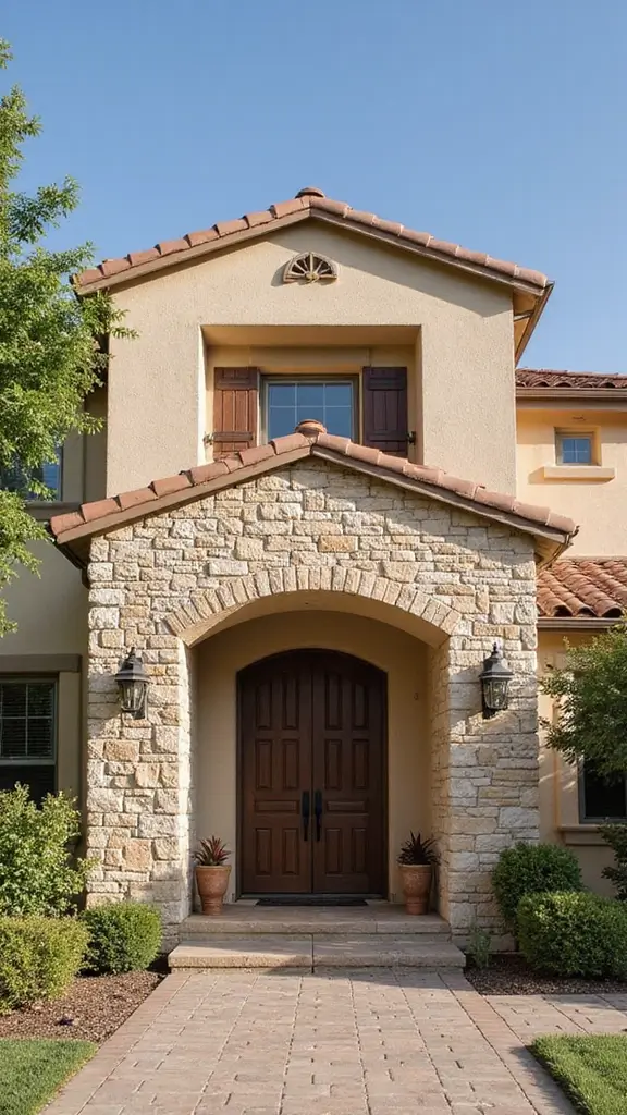 42 Spanish Style Home Exterior Ideas That Radiate Elegance - 13. Textured Walls