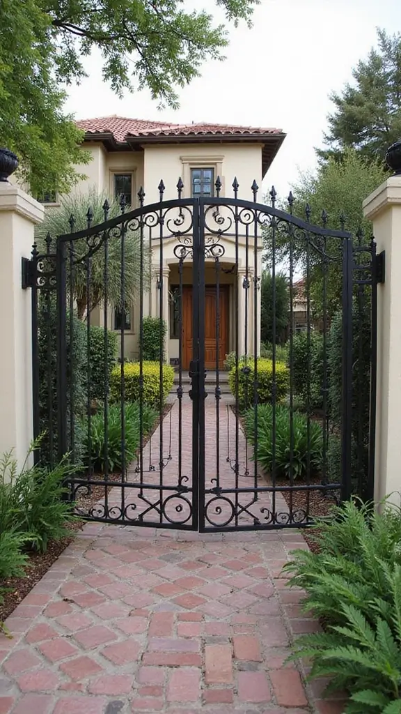 42 Spanish Style Home Exterior Ideas That Radiate Elegance - 40. Unique Fence Designs