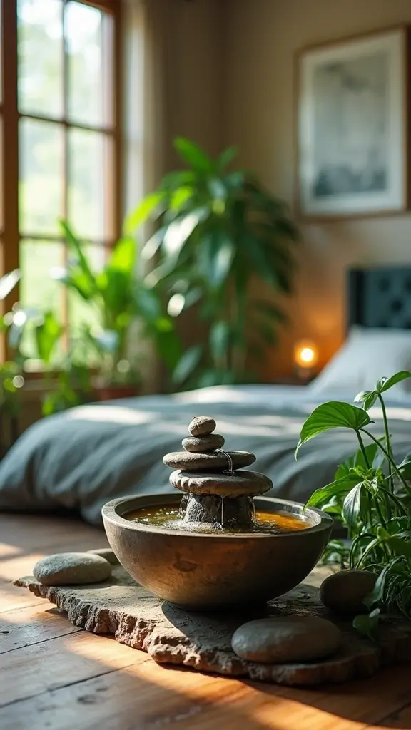43 Home Decor Ideas Bedroom Retreats You’ll Never Want to Leave - 24. Indoor Water Features