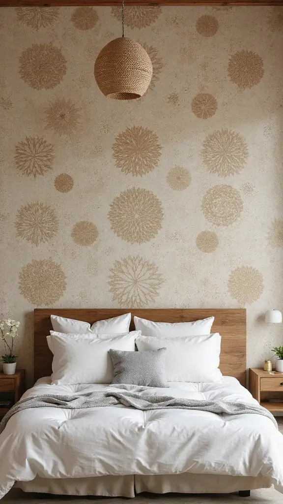 43 Home Decor Ideas Bedroom Retreats You’ll Never Want to Leave - 25. Eco-Friendly Wallpaper