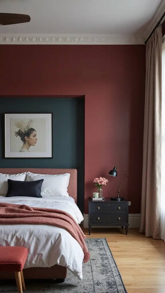 43 Home Decor Ideas Bedroom Retreats You’ll Never Want to Leave - 38. Bold Accent Walls