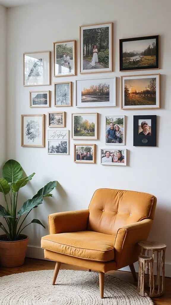 43 IKEA Home Decor Ideas That Transform Small Spaces - 39. Create a Gallery of Memories