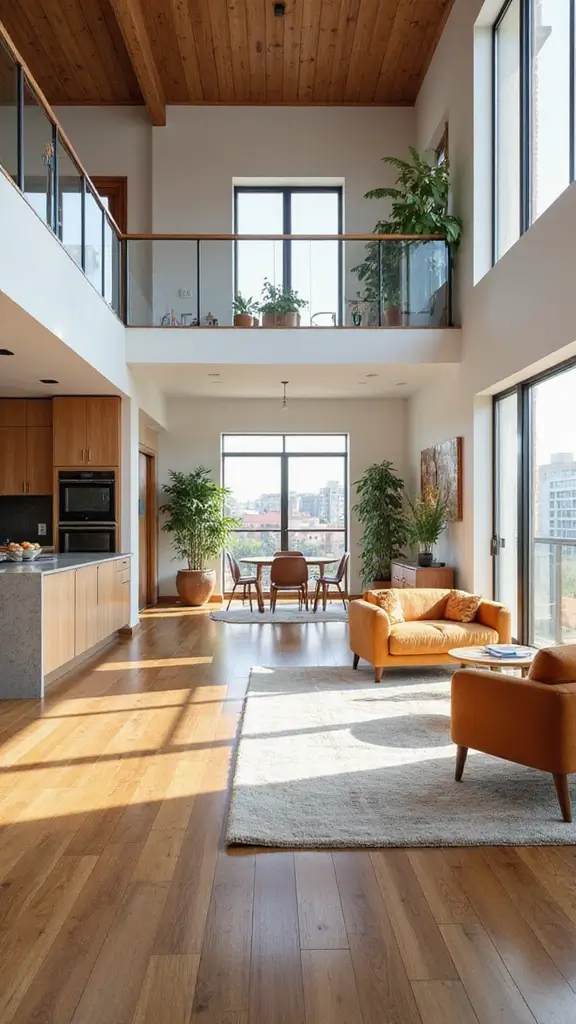 43 Loft Apartment Floor Plan Ideas That Feel Spacious - 1. Open Concept Living Area
