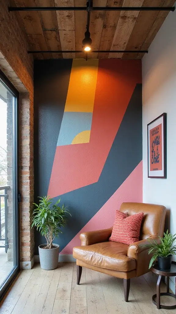 43 Loft Apartment Floor Plan Ideas That Feel Spacious - 14. Feature Walls for Personality