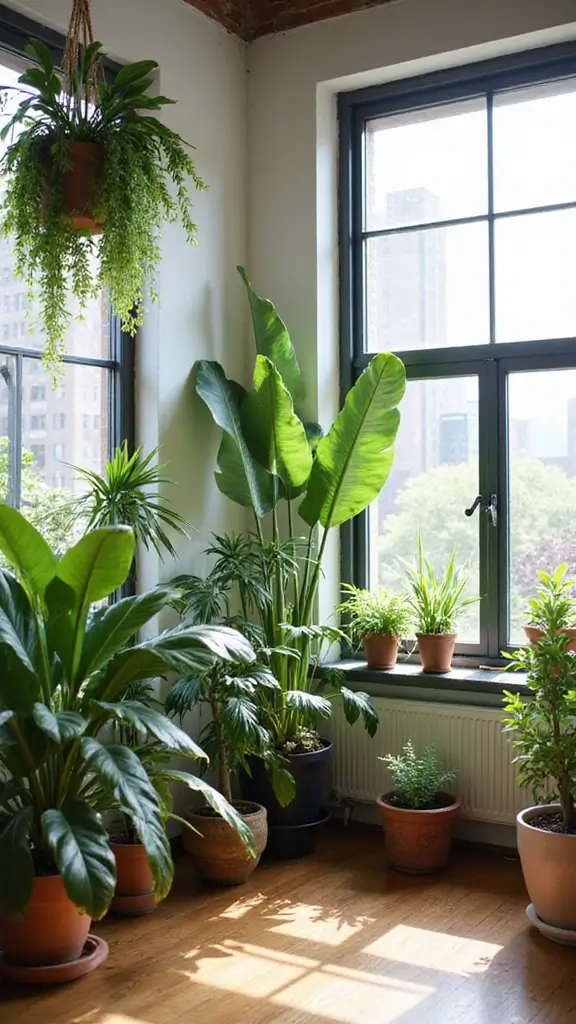 43 Loft Apartment Floor Plan Ideas That Feel Spacious - 6. Indoor Plants for Freshness
