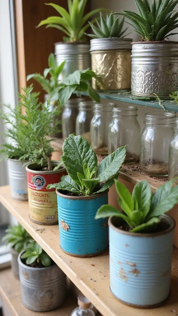 43 New Home Decorating Ideas You’ll Want to Try Right Away - 22. Upcycled Planters