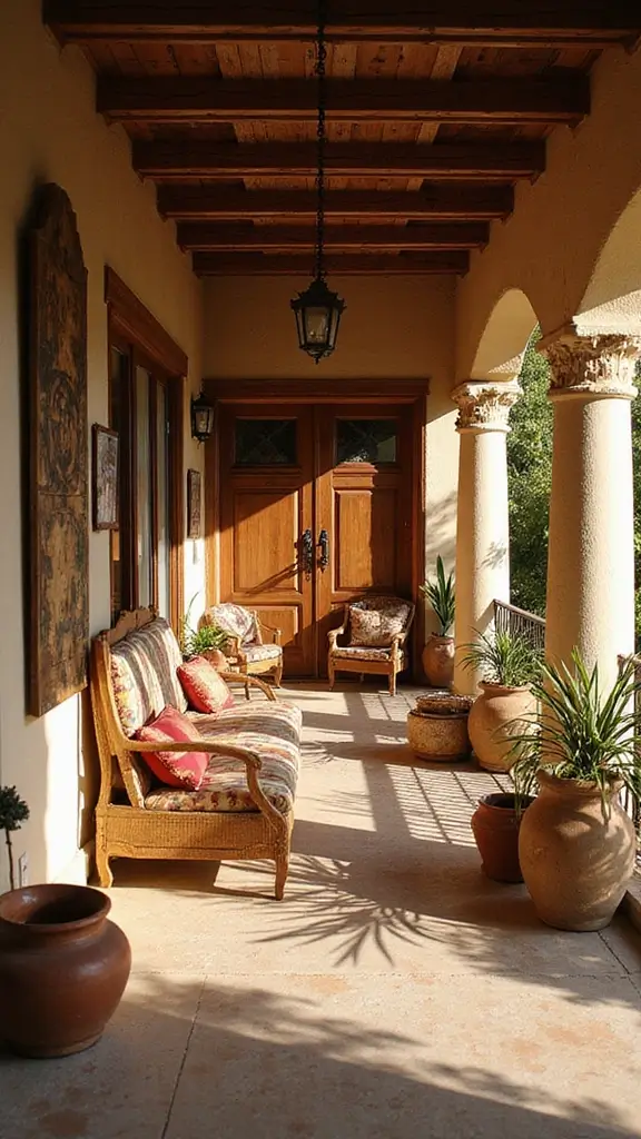 43 Porch Design in India Styles That Inspire Welcoming Homes - 24. Indian Gharonda Style