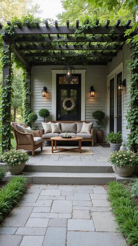 43 Porch Design in India Styles That Inspire Welcoming Homes - 37. Chic Pergola Designs