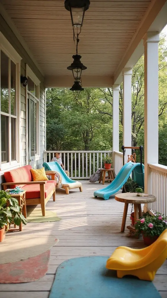 43 Porch Design in India Styles That Inspire Welcoming Homes - 43. Outdoor Play Spaces for Families