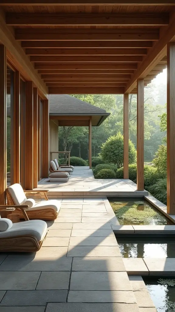 43 Porch Design in India Styles That Inspire Welcoming Homes - 6. Serene Zen-Inspired Porches