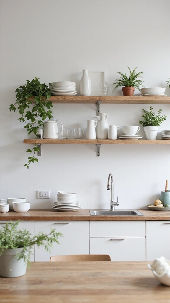 43 Small Loft Apartment Ideas That Feel Airy - 1. Embrace Open Shelving