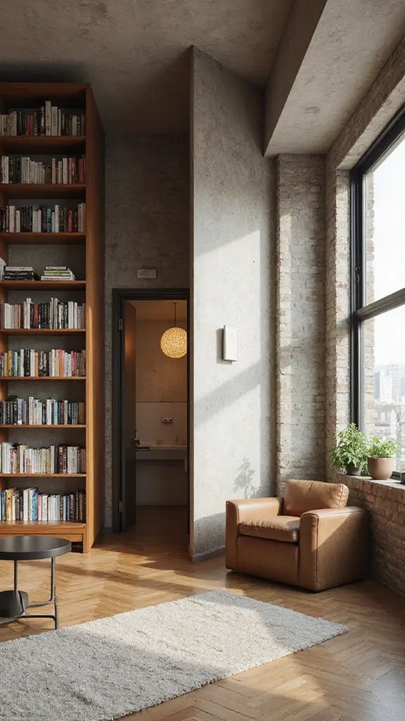 43 Small Loft Apartment Ideas That Feel Airy - 12. Partition Wisely