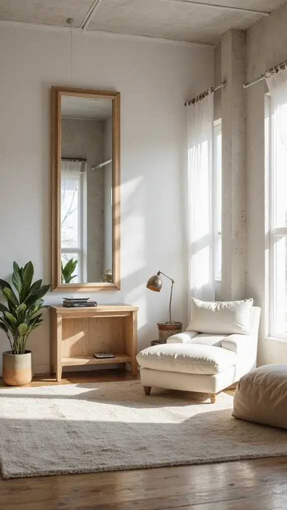 43 Small Loft Apartment Ideas That Feel Airy - 20. Design with Mirrors