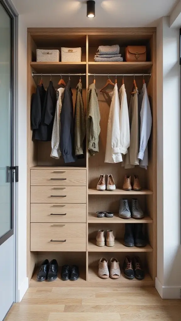 43 Small Loft Apartment Ideas That Feel Airy - 40. Maximize Closet Space