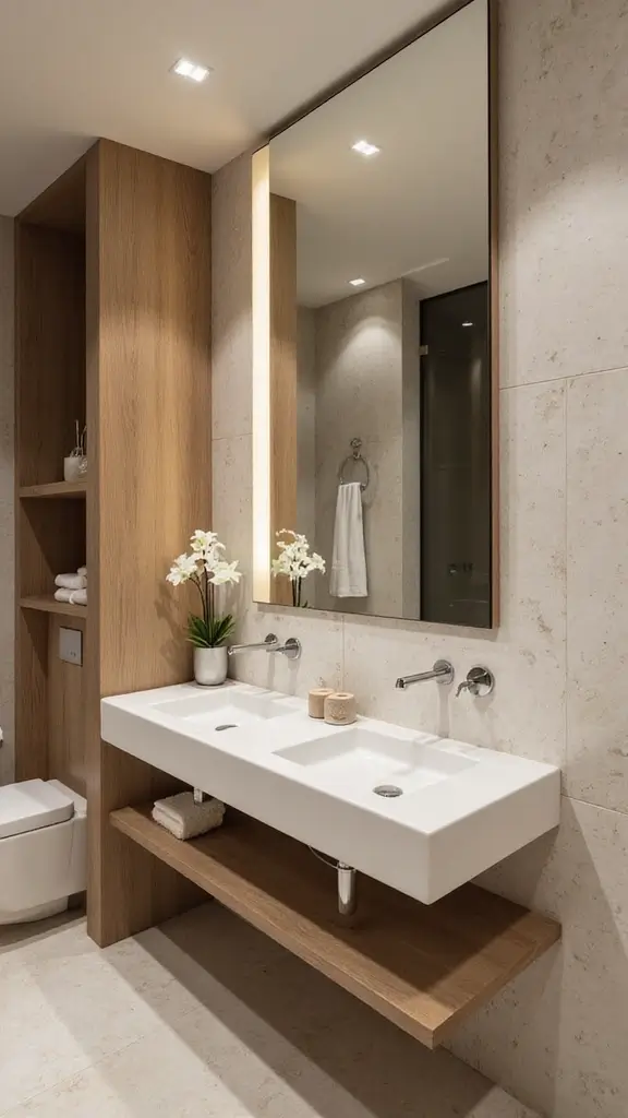 44 Bathroom Interior Design Modern Trends You’ll Love - 24. Dual Sinks