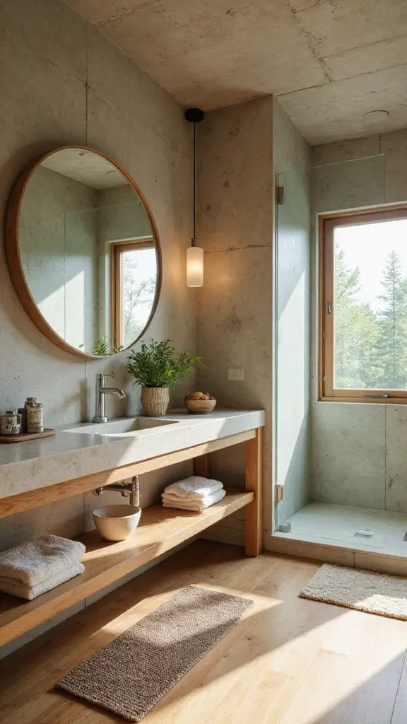 44 Bathroom Interior Design Modern Trends You’ll Love - 3. Eco-Friendly Materials