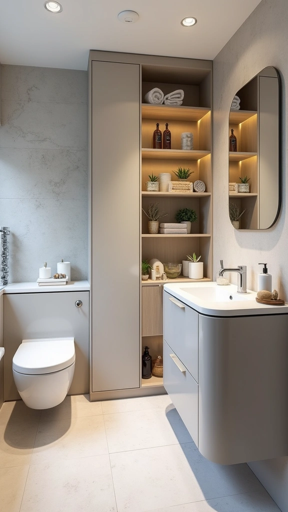 44 Bathroom Interior Design Modern Trends You’ll Love - 33. Innovative Storage Solutions