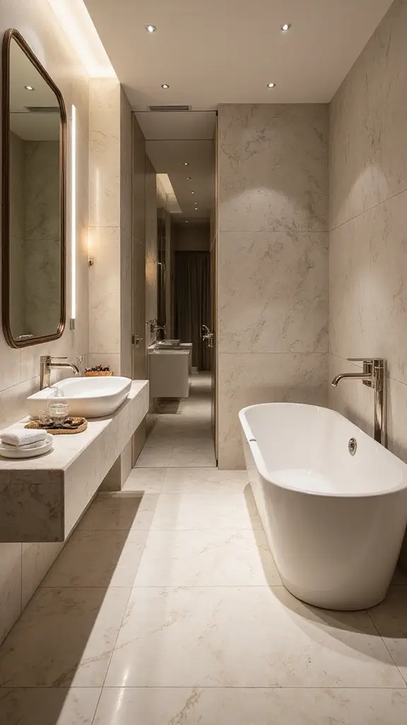 44 Bathroom Interior Design Modern Trends You’ll Love - 36. Elegant Finishes