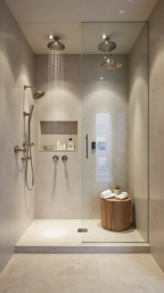 44 Bathroom Interior Design Modern Trends You’ll Love - 38. Spa-Like Showers