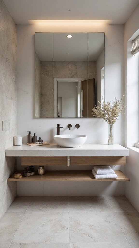 44 Bathroom Interior Design Modern Trends You’ll Love - 8. Floating Vanities