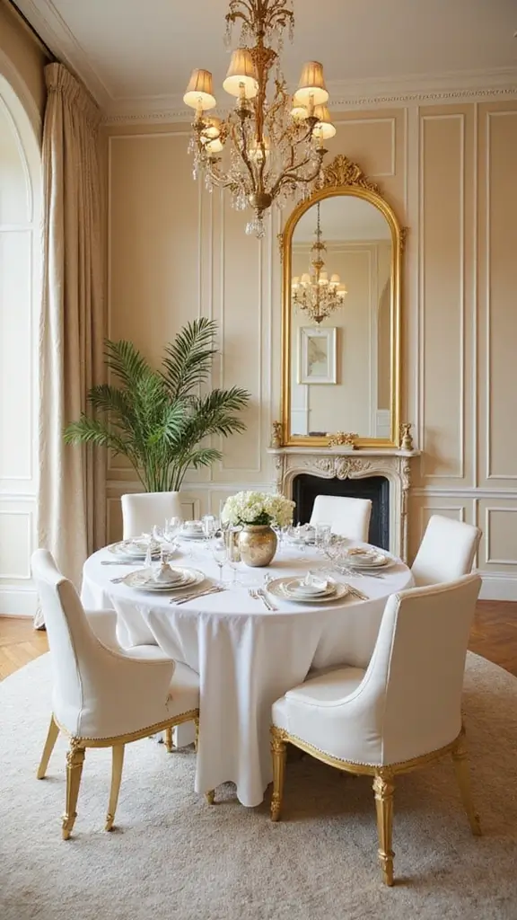 44 Dining Room Paint Colors That Change the Mood Instantly - 13. Soft Gold