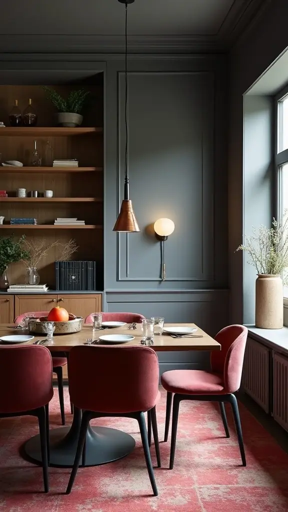 44 Dining Room Paint Colors That Change the Mood Instantly - 39. Soft Charcoal