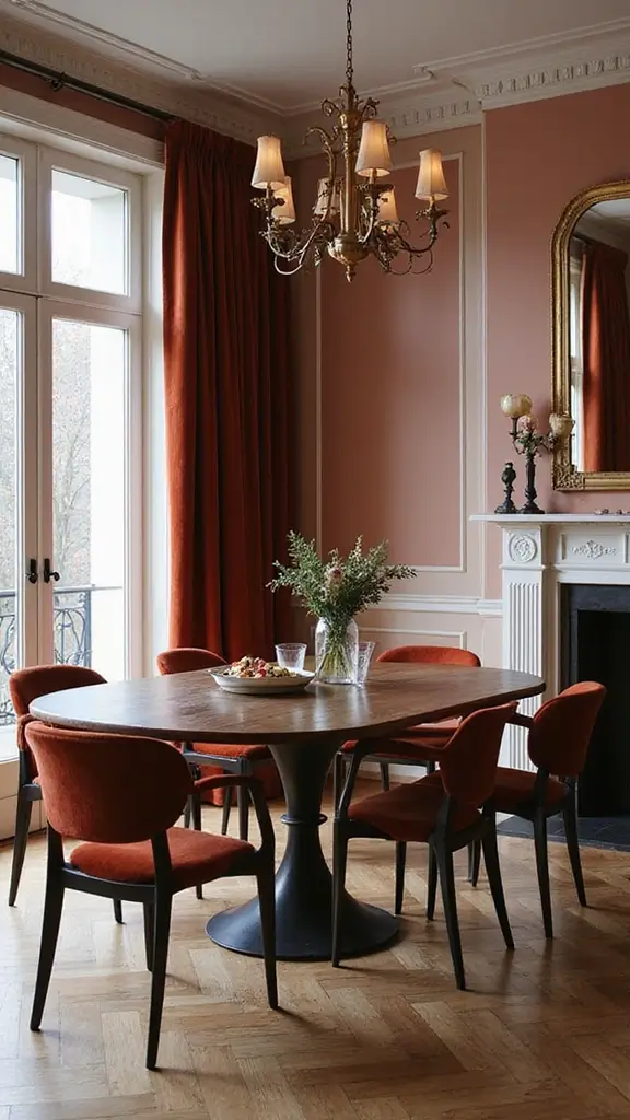 44 Dining Room Window Treatments That Complete the Space - 23. Sustainable Velvet Drapes