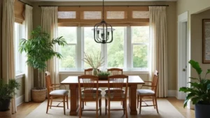 44 Dining Room Window Treatments That Complete the Space