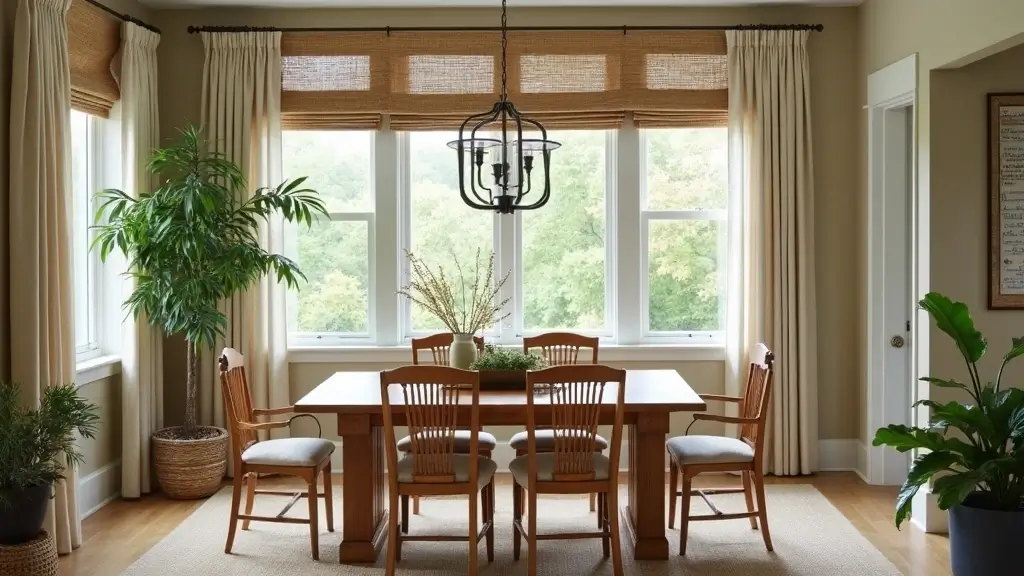 44 Dining Room Window Treatments That Complete the Space