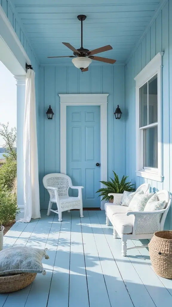 44 Home Painting Ideas Exterior Colors That Add Instant Charm - 21. Icy Blue