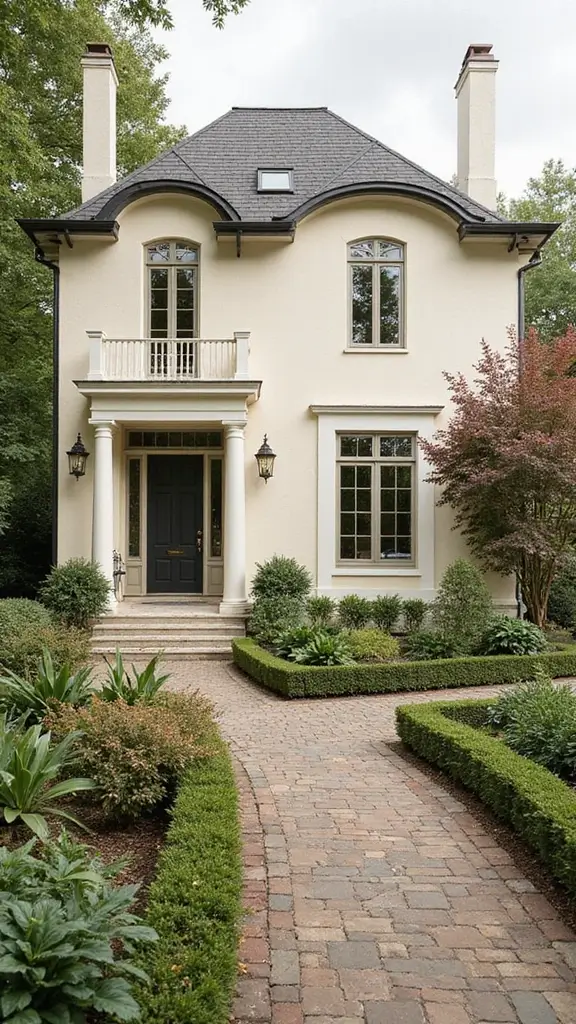 44 Home Painting Ideas Exterior Colors That Add Instant Charm - 38. Soft Cream