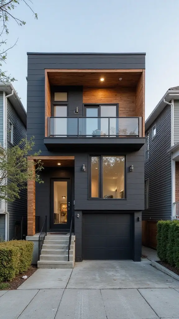 44 Home Painting Ideas Exterior Colors That Add Instant Charm - 6. Rich Charcoal