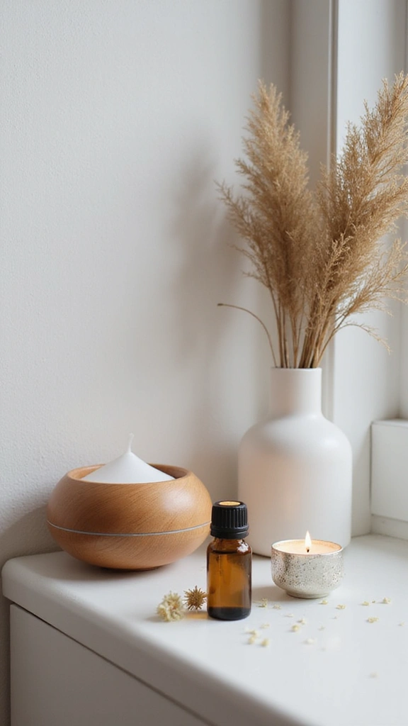 44 Minimalist House Design Interior Inspiration for a Calm Space - 16. Calming Scents