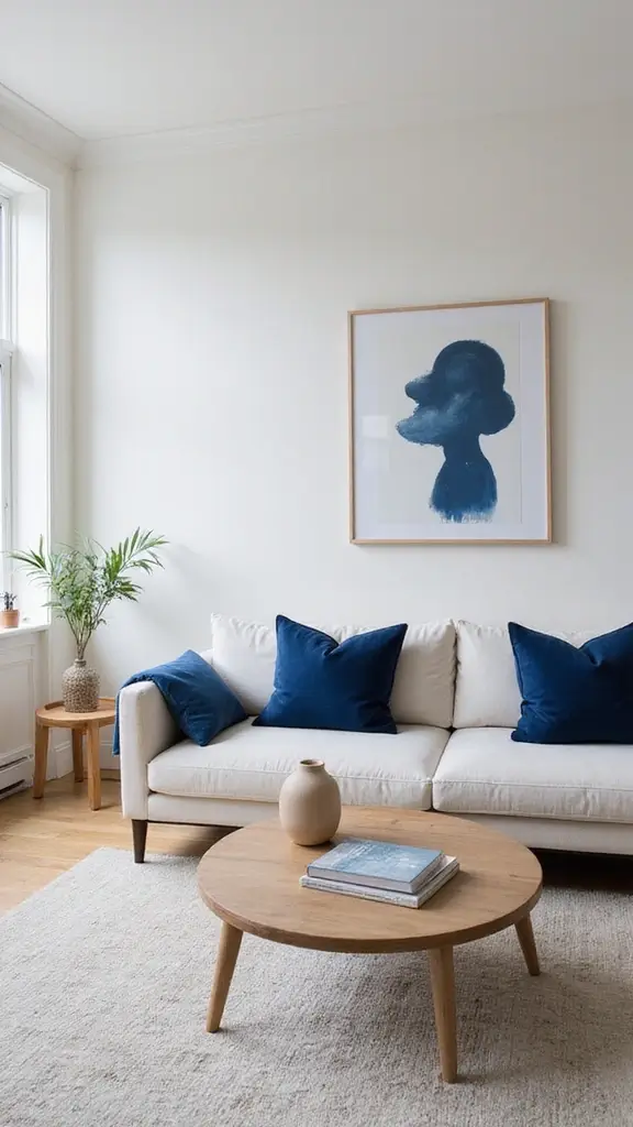 44 Minimalist House Design Interior Inspiration for a Calm Space - 18. Mindful Color Pops