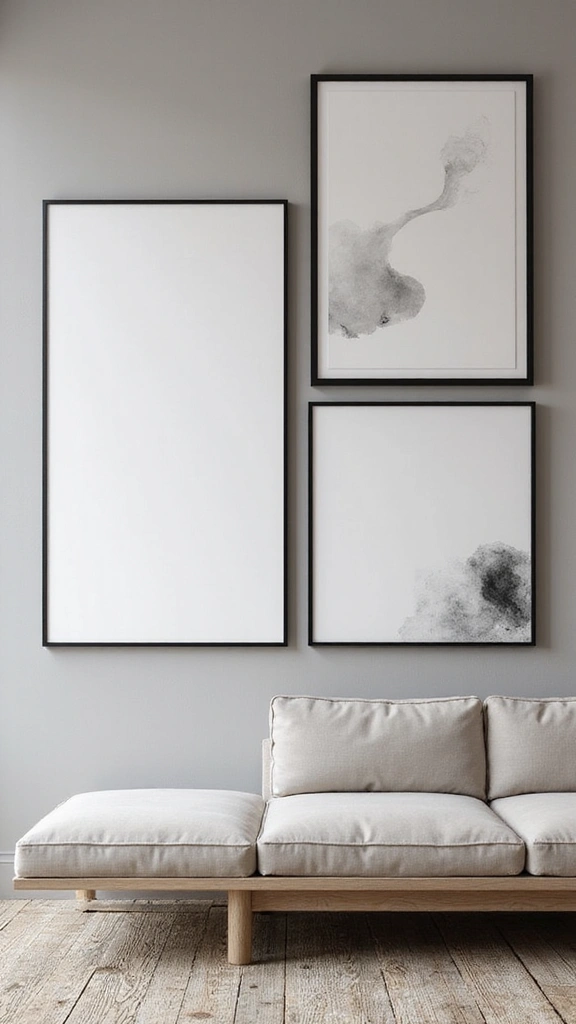 44 Minimalist House Design Interior Inspiration for a Calm Space - 3. Minimalist Art
