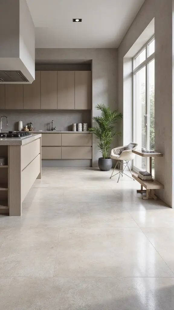 44 Minimalist House Design Interior Inspiration for a Calm Space - 30. Large Format Tiles