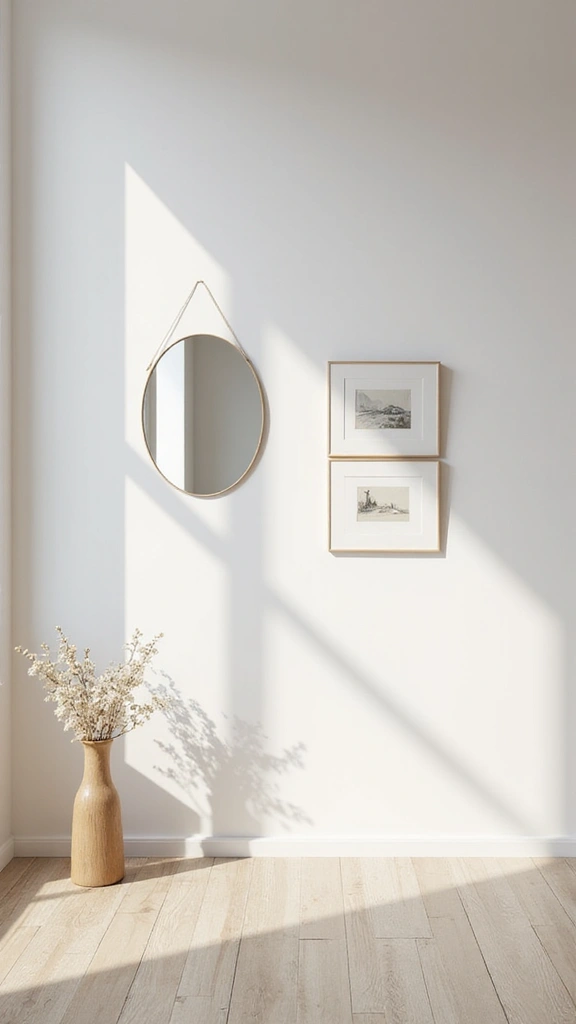 44 Minimalist House Design Interior Inspiration for a Calm Space - 37. Simple Wall Decor