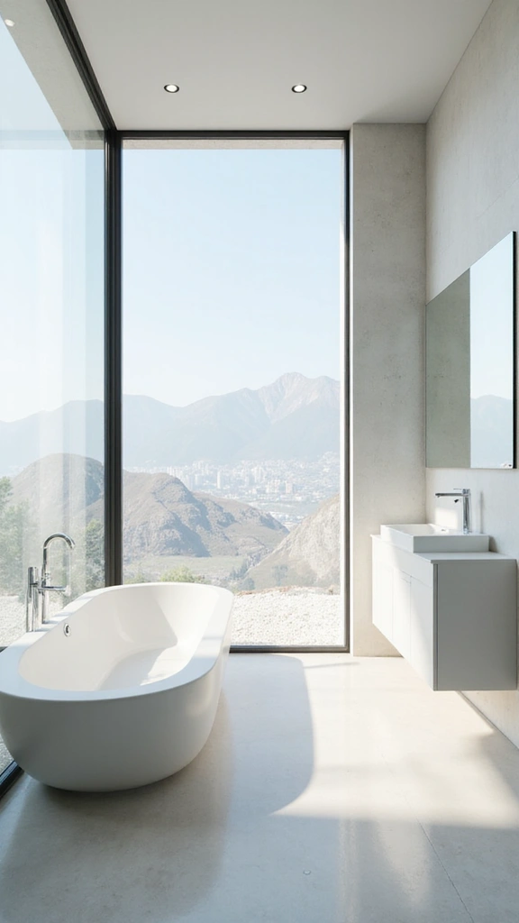 44 Minimalist House Design Interior Inspiration for a Calm Space - 41. Airy Bathrooms