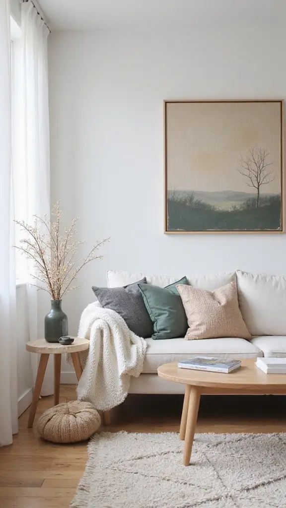 44 Minimalist House Design Interior Inspiration for a Calm Space - 44. Thoughtful Seasonal Changes