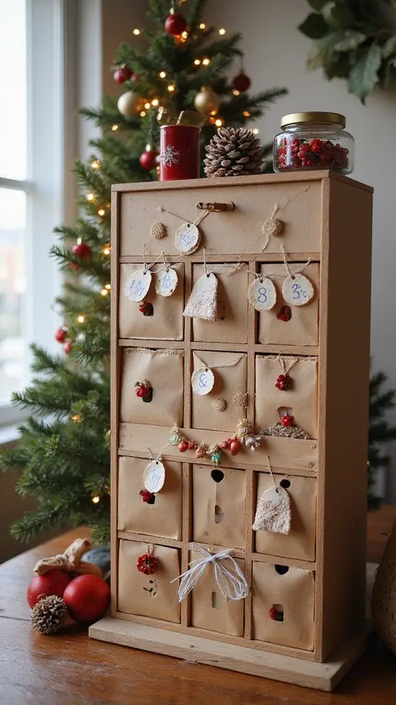 44 Small Apartment Christmas Decor Ideas That Spark Joy - 11. Advent Calendars
