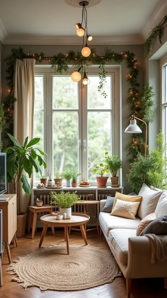44 Small Apartment Christmas Decor Ideas That Spark Joy - 21. Eco-Friendly Decor