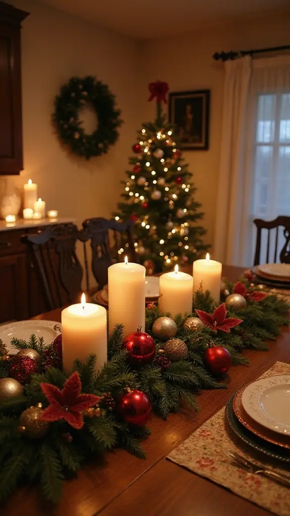 44 Small Apartment Christmas Decor Ideas That Spark Joy - 7. Simple Holiday Centerpieces
