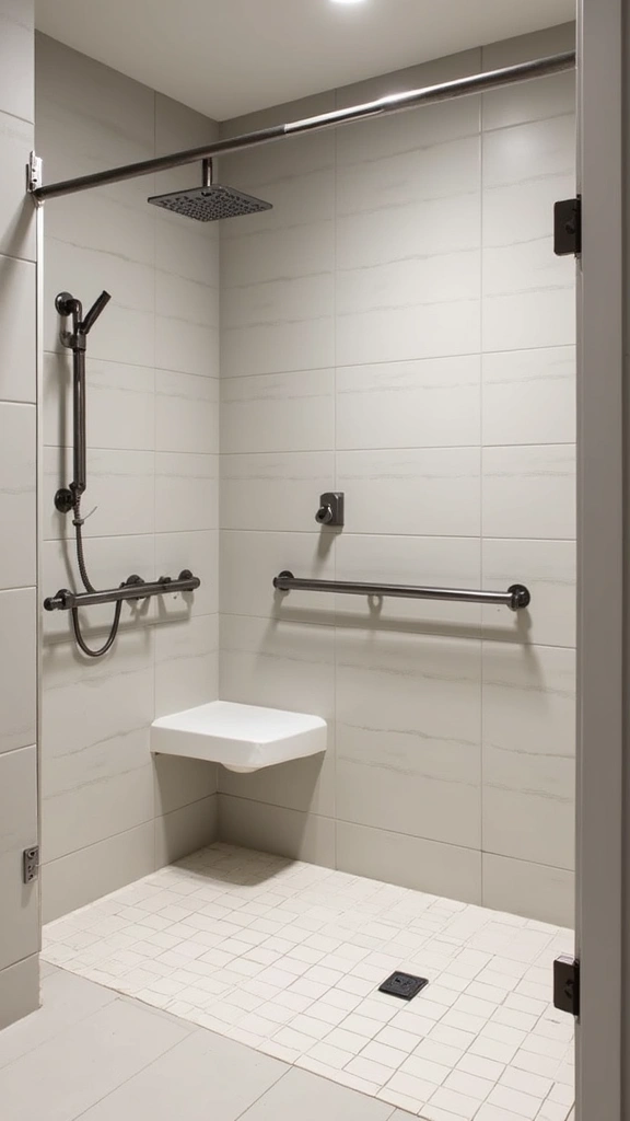 44 Small House Design Architecture Plans That Maximize Space - 22. Accessible Bathroom Features