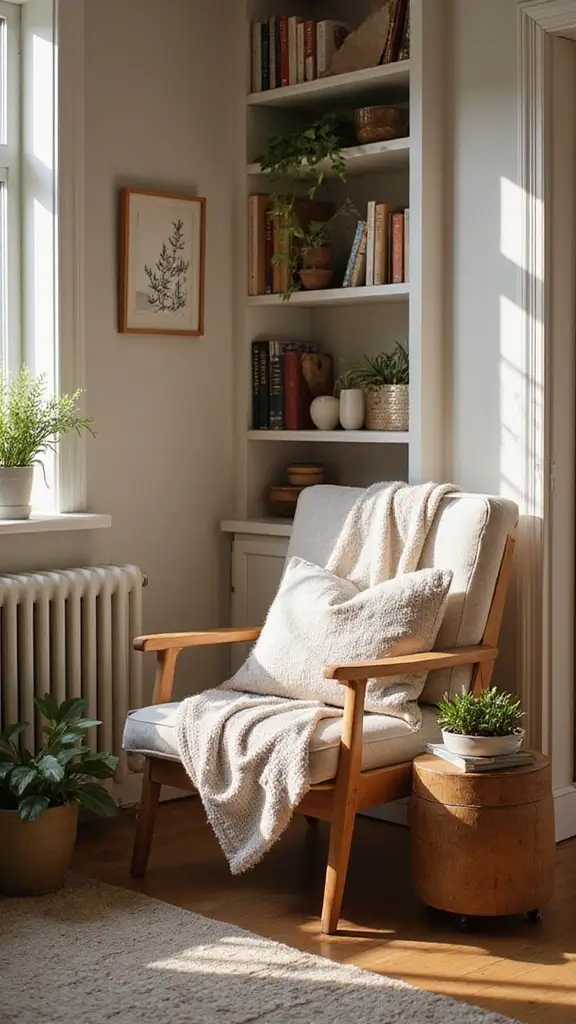 44 Small House Design Architecture Plans That Maximize Space - 26. Cozy Reading Nooks