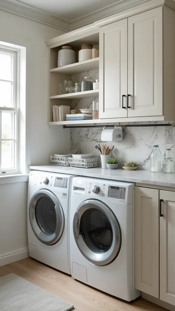 44 Small House Design Architecture Plans That Maximize Space - 28. Spacious Laundry Rooms