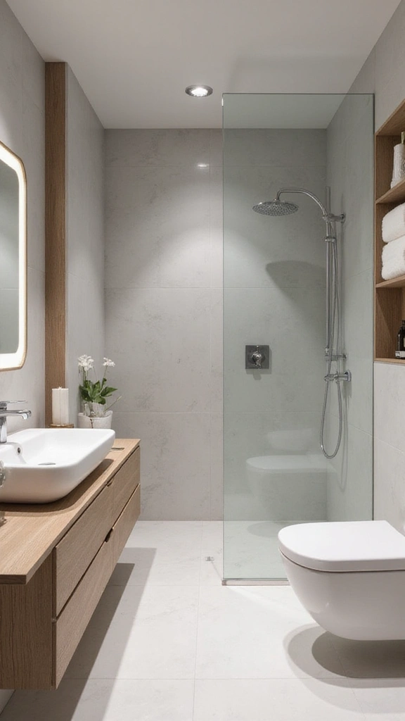 44 Small House Design Architecture Plans That Maximize Space - 3. Smart Bathroom Layouts